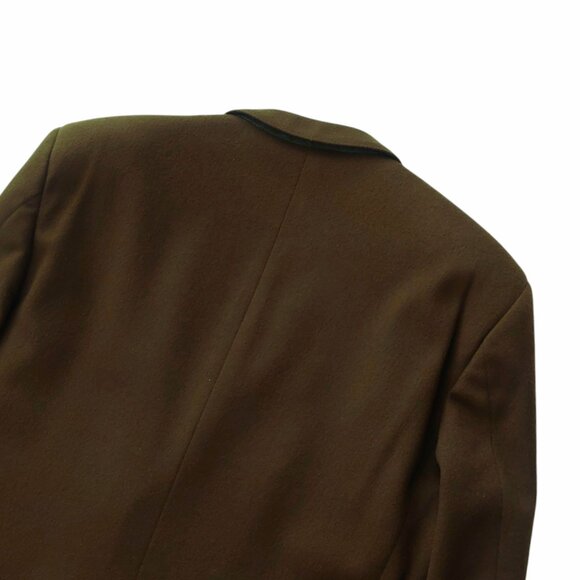 Versus Versace Vintage Olive Green Brown Wool Cashmere Blazer Jacket Siz… - Picture 4 of 9